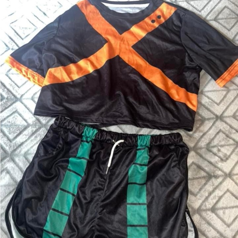 Bakugo crop top set